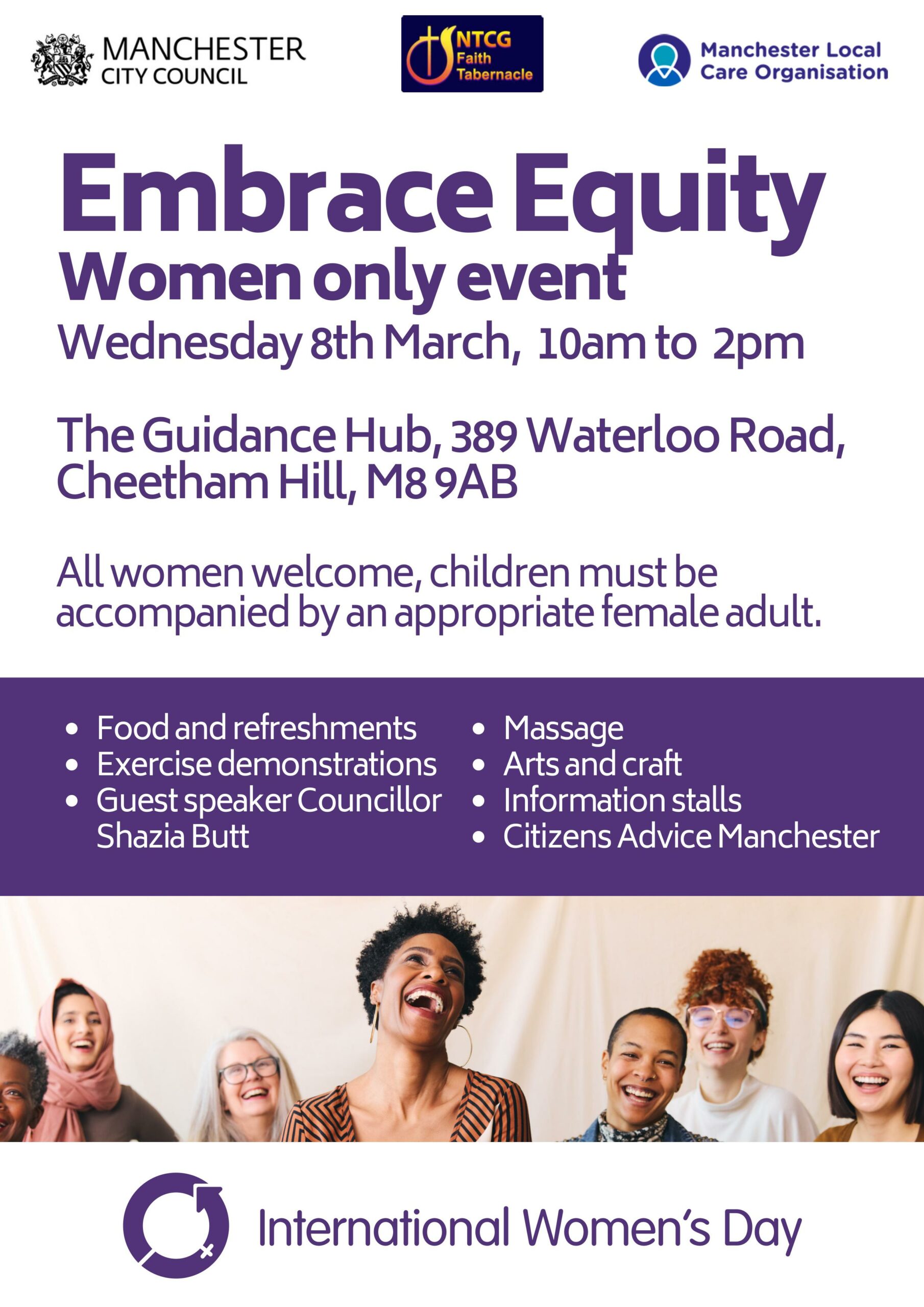 Embrace Equity (Women Only Event) - 8th March: The Guidance Hub ...